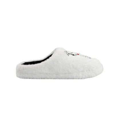 White - Back - 101 Dalmatians Womens-Ladies Mule Slippers