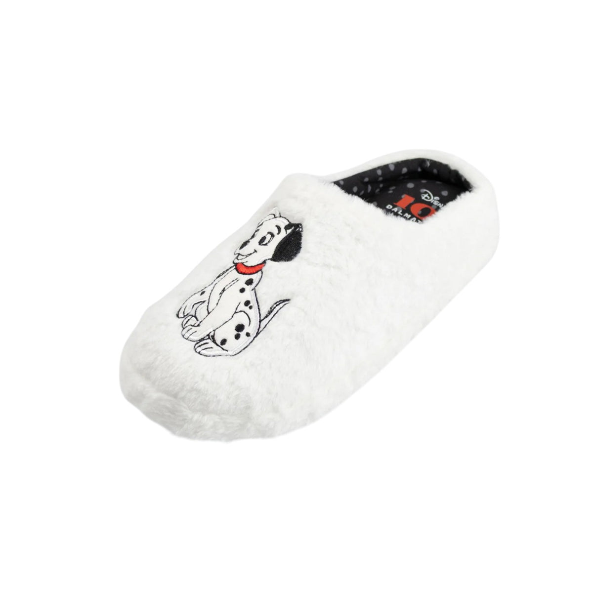 White - Side - 101 Dalmatians Womens-Ladies Mule Slippers