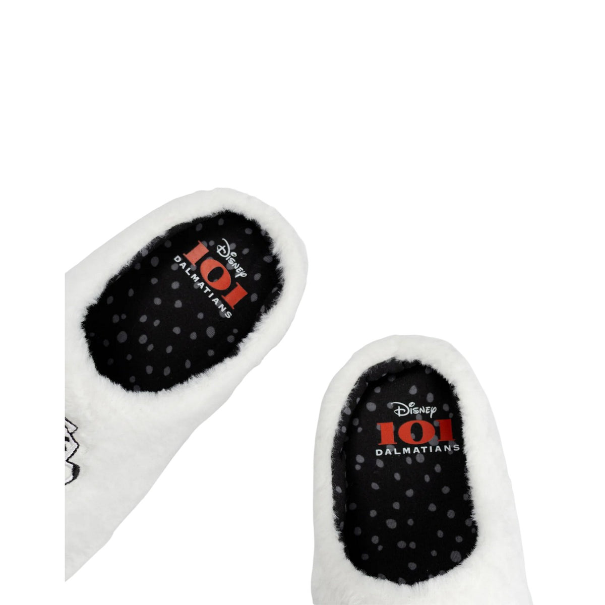 White - Pack Shot - 101 Dalmatians Womens-Ladies Mule Slippers