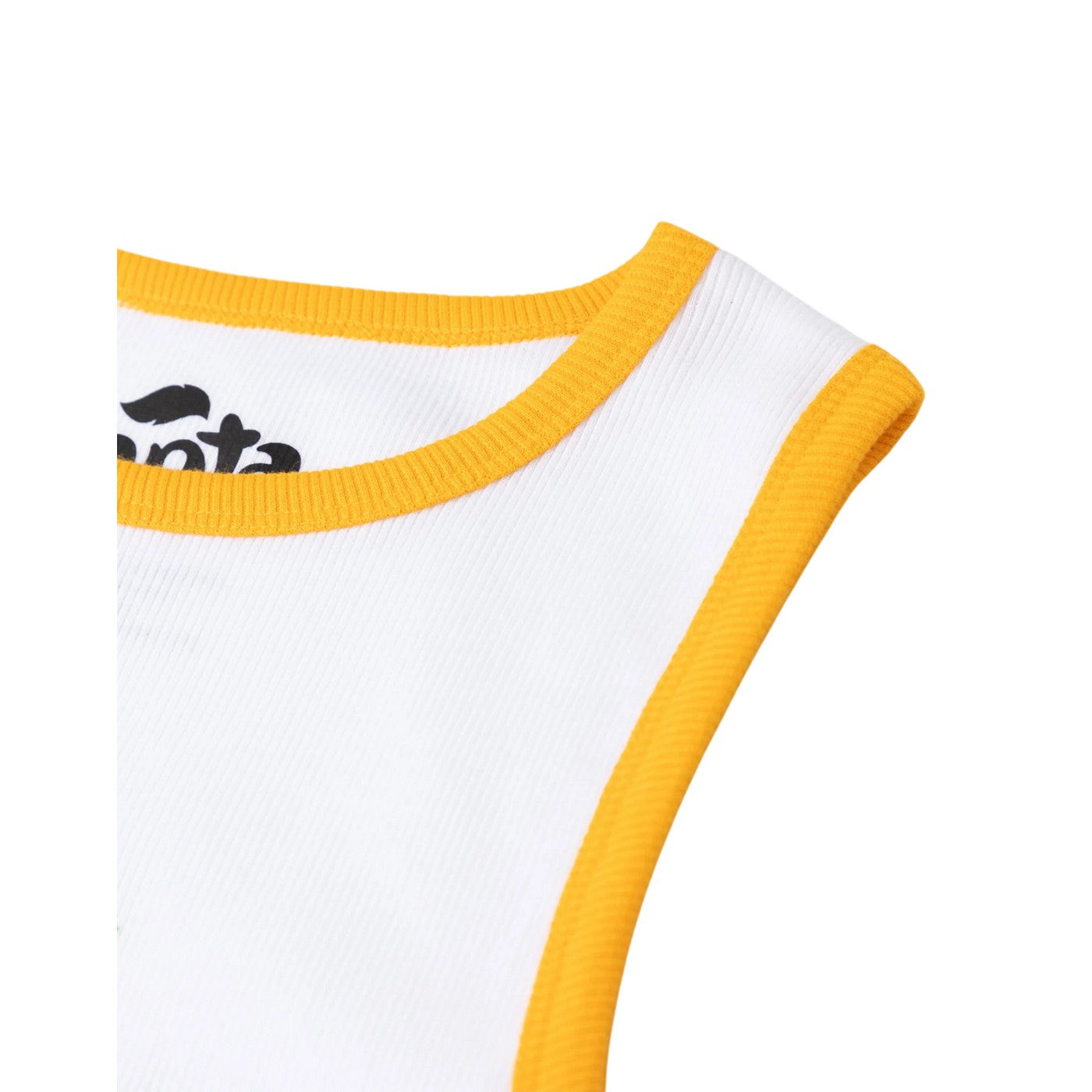 Orange-White - Pack Shot - Fanta Womens-Ladies Short-Sleeved Short Pyjama Set