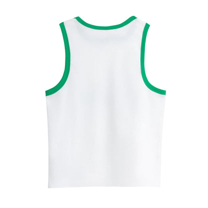 Green-White - Side - Sprite Womens-Ladies Enjoy Short-Sleeved Short Pyjama Set