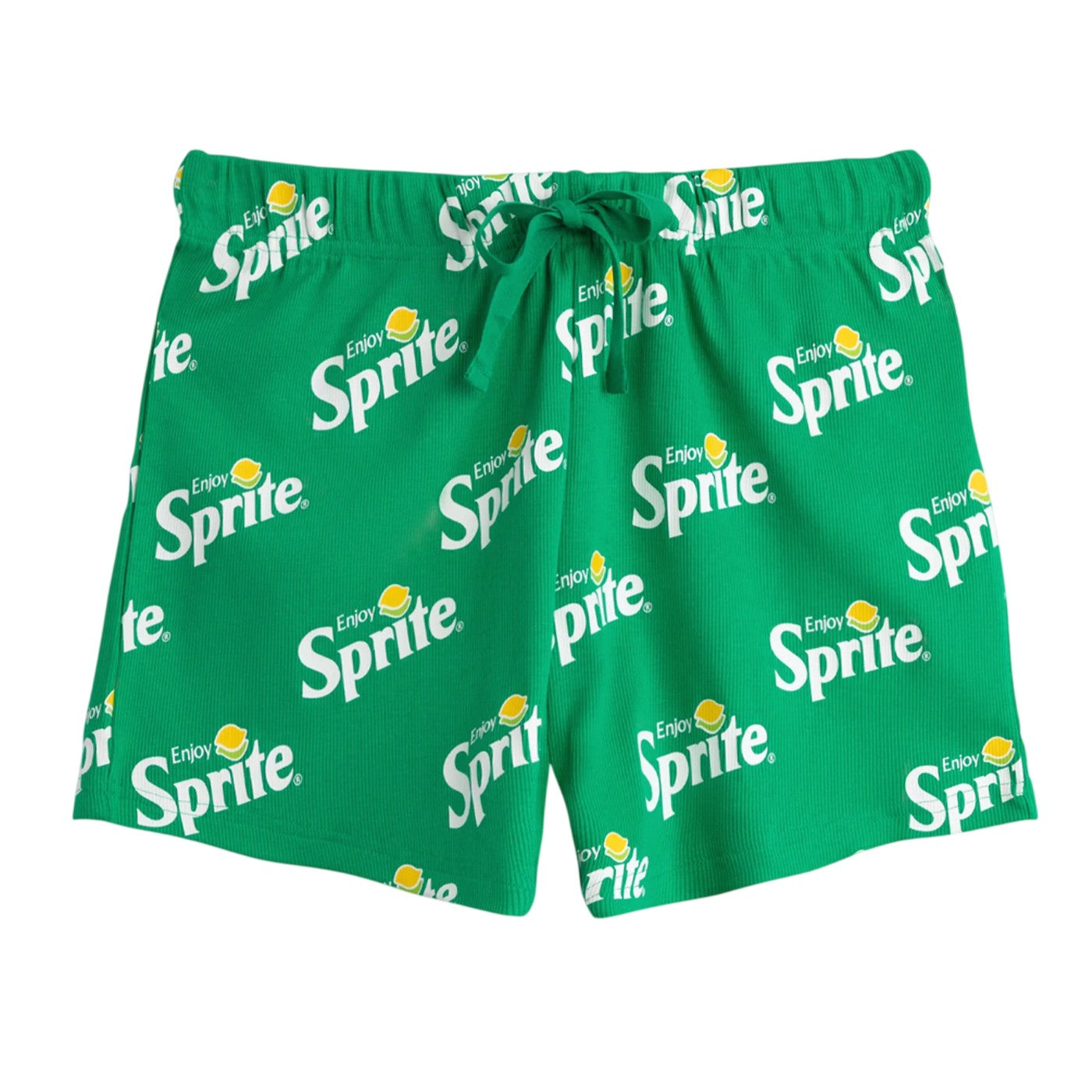 Green-White - Lifestyle - Sprite Womens-Ladies Enjoy Short-Sleeved Short Pyjama Set
