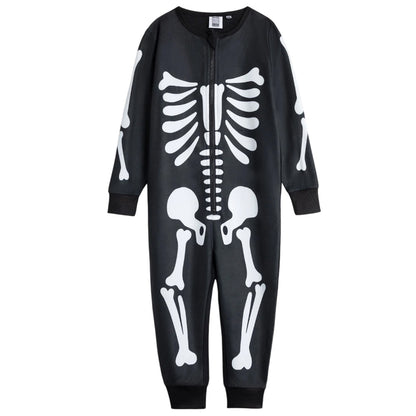 Black - Front - Show Me The Merch Childrens-Kids Skeleton All-In-One Nightwear