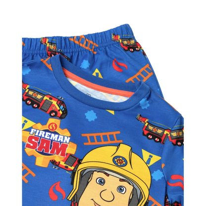 Blue - Pack Shot - Fireman Sam Boys Long Pyjama Set
