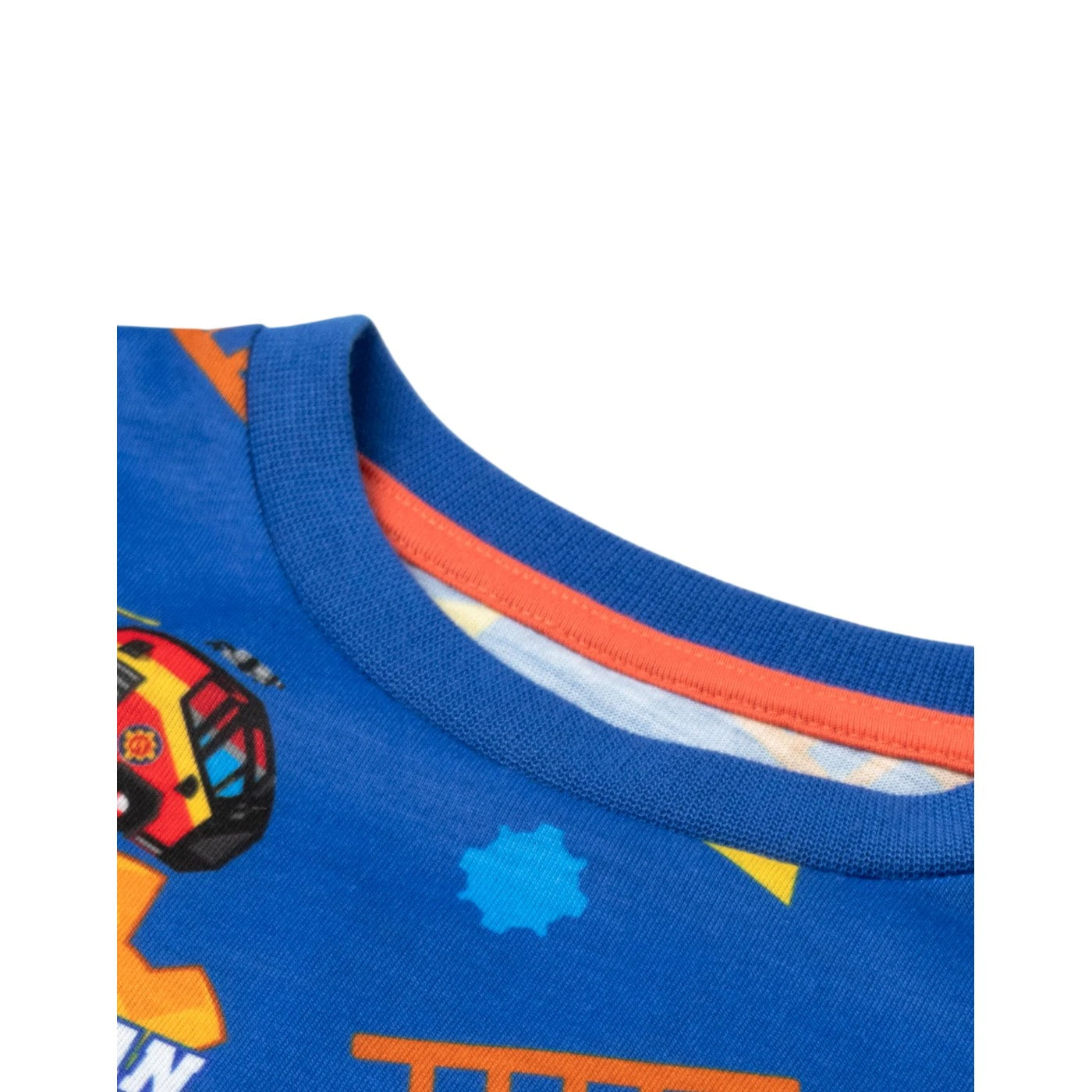 Blue - Close up - Fireman Sam Boys Long Pyjama Set