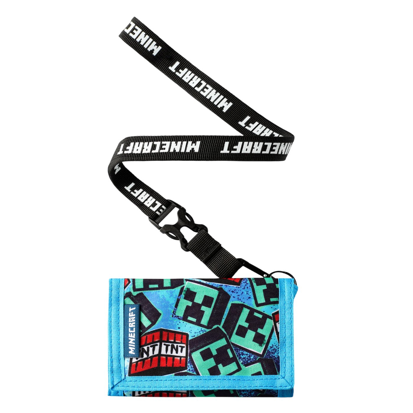Blue - Side - Minecraft Graffiti Wallet