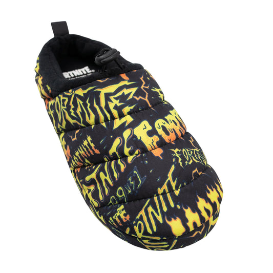Multicoloured - Front - Fortnite Boys All-Over Print Logo Slippers