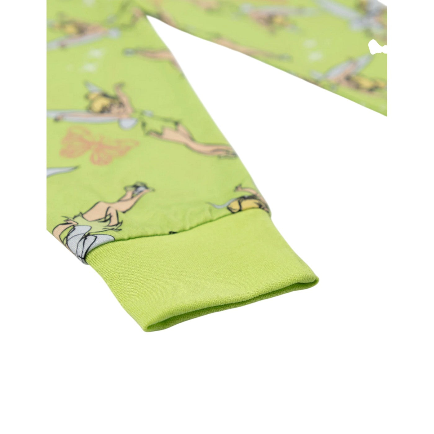 Green - Close up - Tinkerbell Girls Butterflies Long Pyjama Set