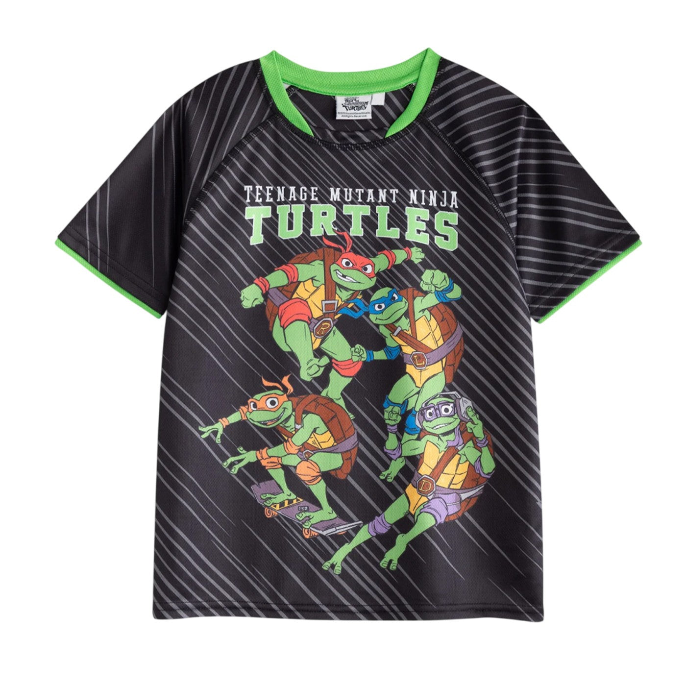 Black-Green - Back - Teenage Mutant Ninja Turtles Boys Group Football Kit
