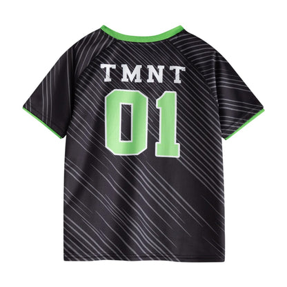 Black-Green - Side - Teenage Mutant Ninja Turtles Boys Group Football Kit