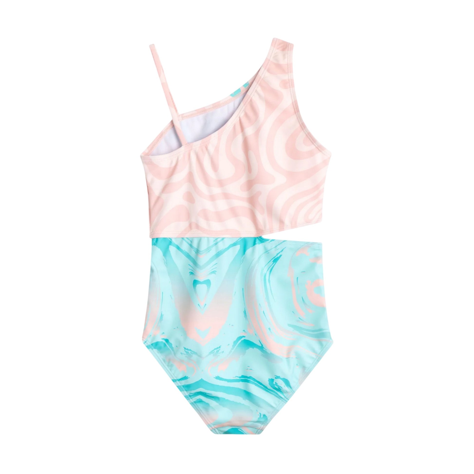 Multicoloured - Back - Moana Girls Best Friends One Piece Swimsuit