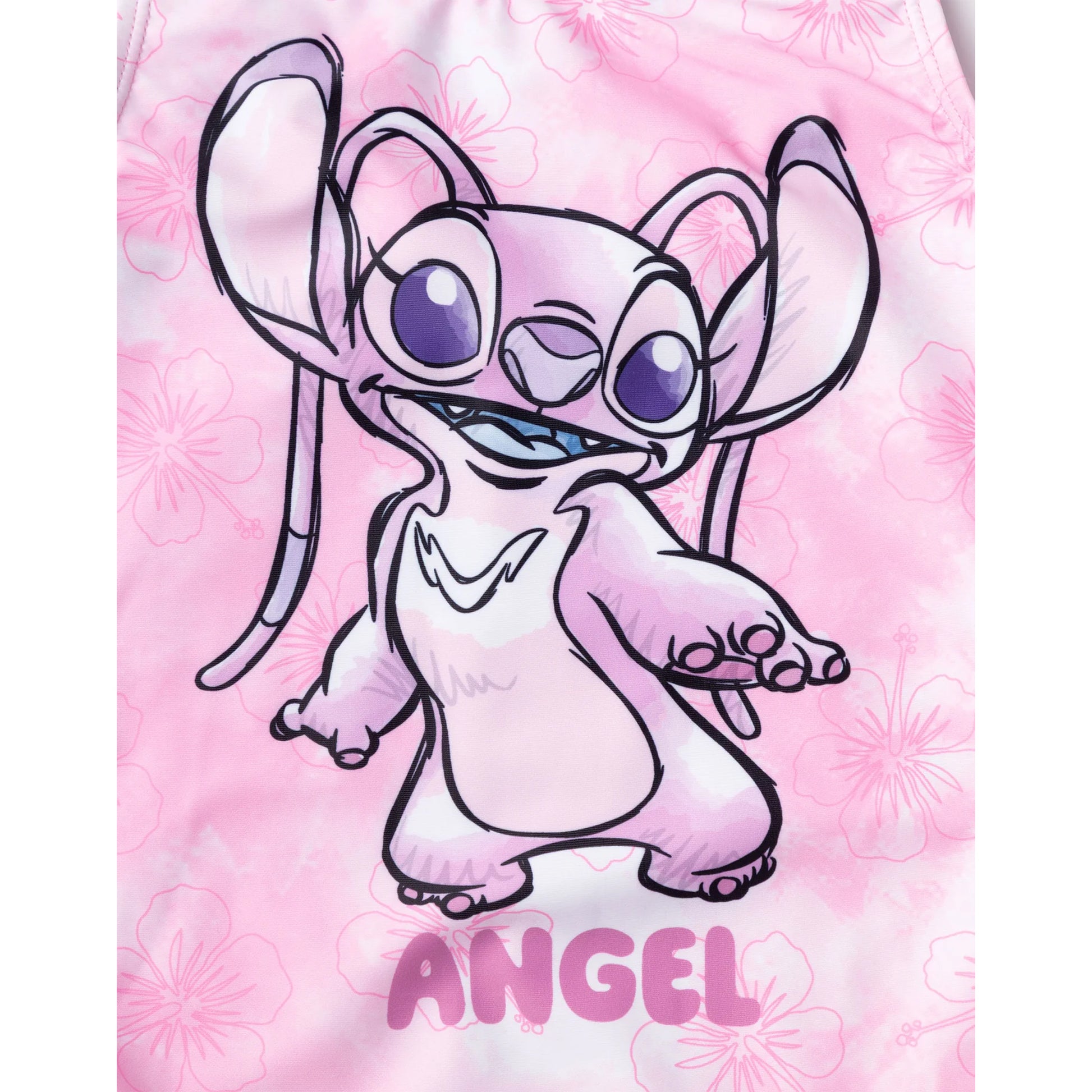 Pink - Lifestyle - Lilo & Stitch Girls Angel One Piece Swimsuit