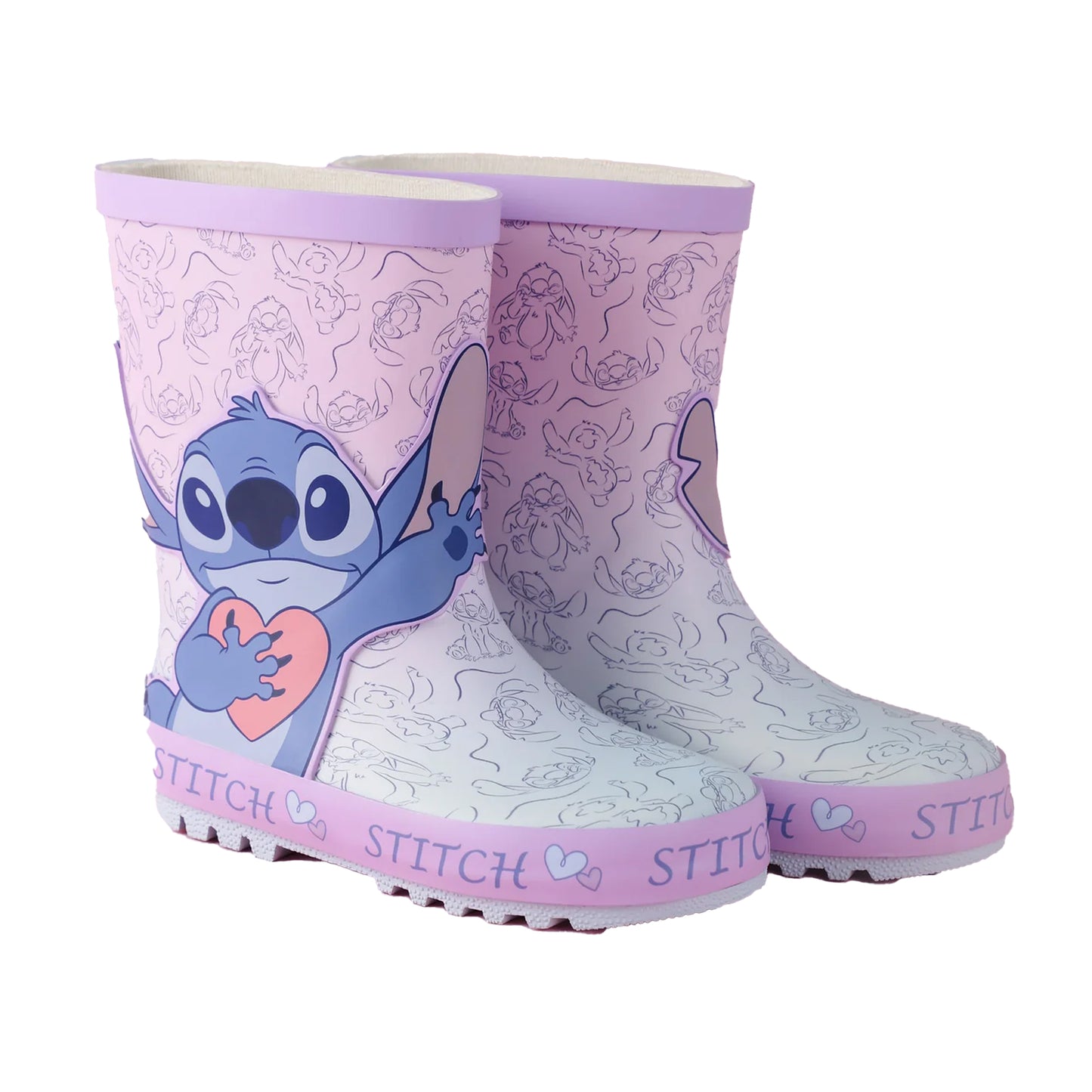 Purple - Lifestyle - Lilo & Stitch Girls Character Wellington Boots