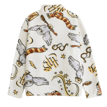 White - Back - Harry Potter Womens-Ladies Hedwig Jumper