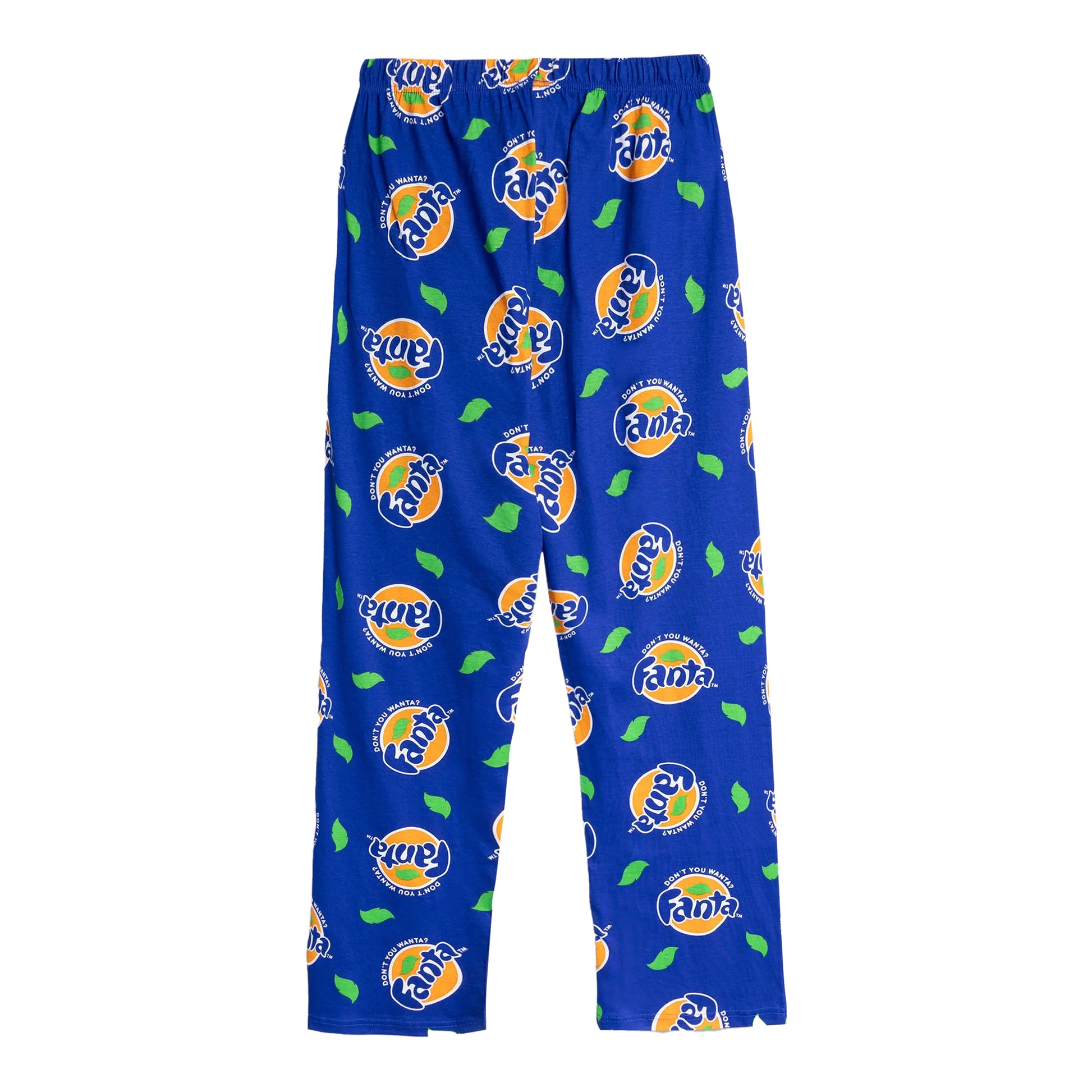 Blue - Back - Fanta Mens Logo Lounge Pants