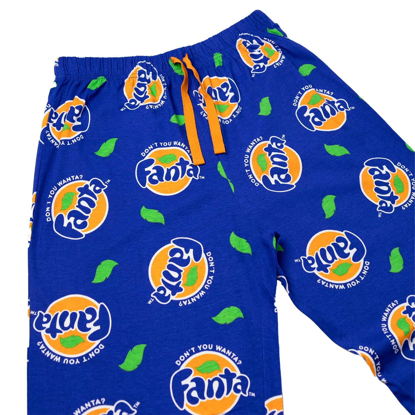 Blue - Side - Fanta Mens Logo Lounge Pants