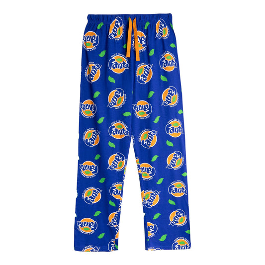 Blue - Front - Fanta Mens Logo Lounge Pants