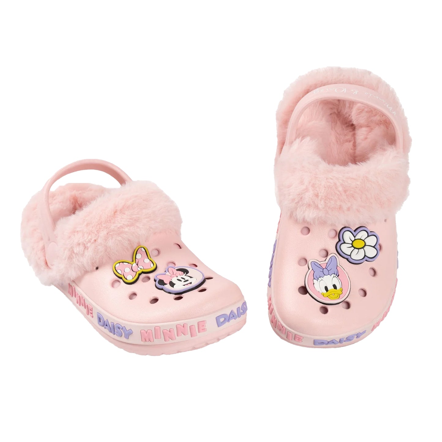 Pink - Side - Disney Girls Minnie Mouse & Daisy Clogs