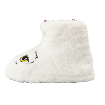 White - Back - Harry Potter Girls Hedwig Slipper Boots