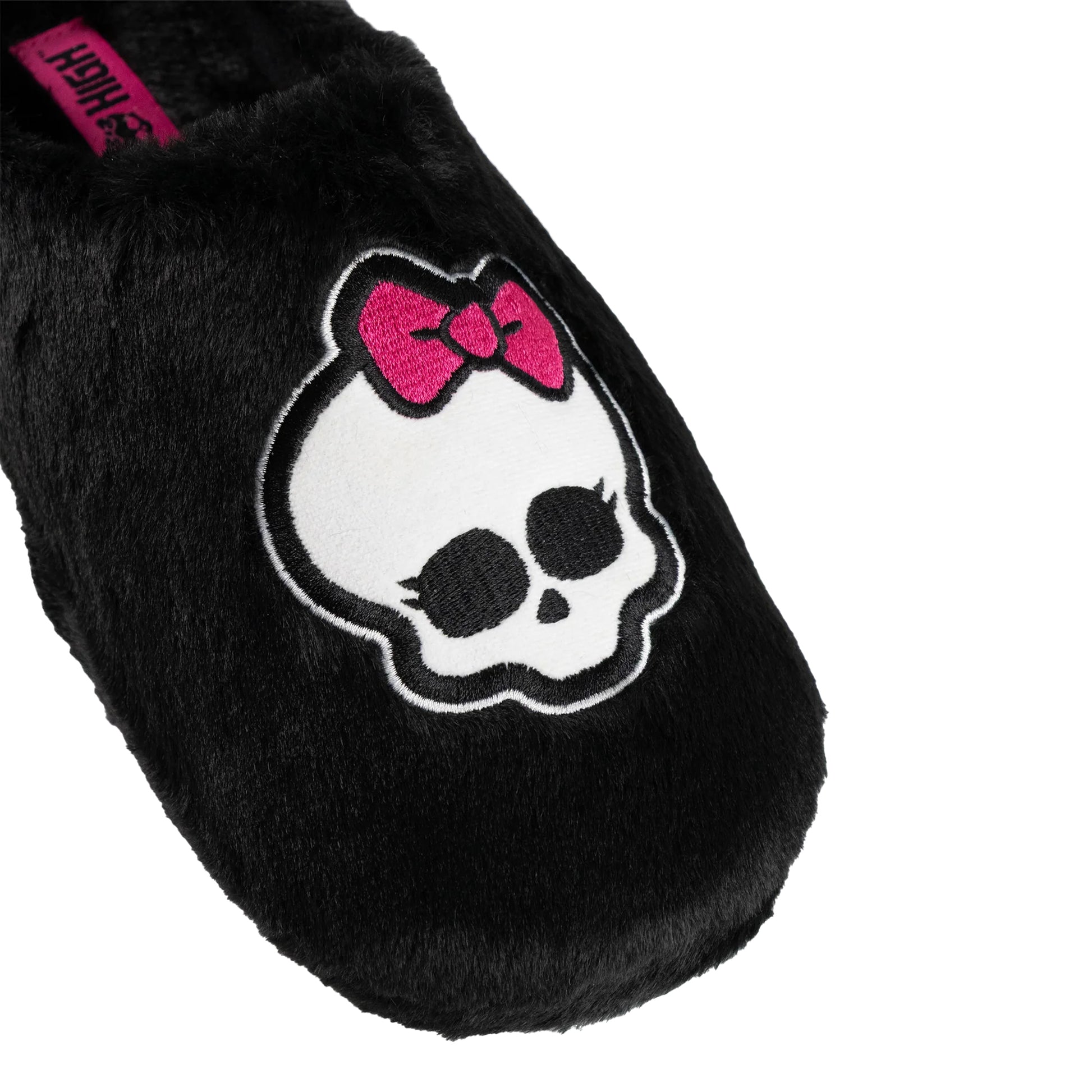 Black - Side - Monster High Womens-Ladies Character Mule Slippers