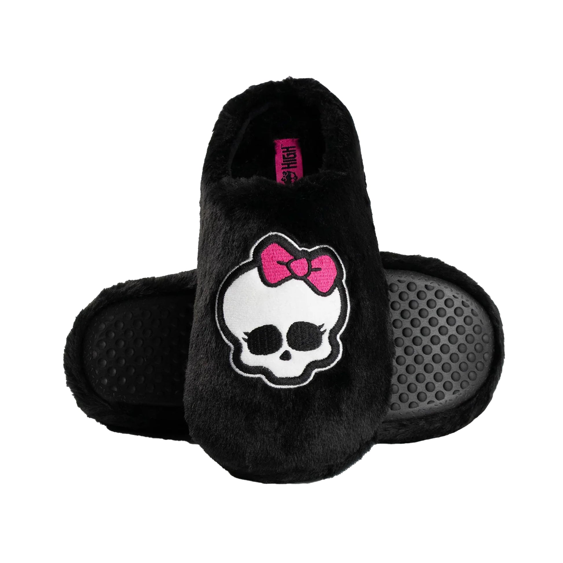 Black - Lifestyle - Monster High Womens-Ladies Character Mule Slippers