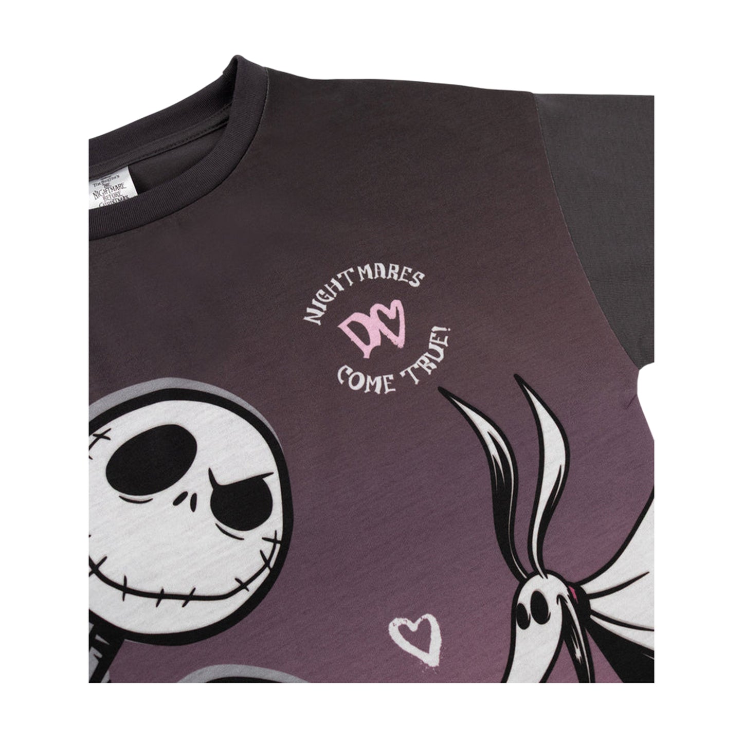 Multicoloured - Side - The Nightmare Before Christmas Girls Short-Sleeved Nightdress Set (Pack of 2)