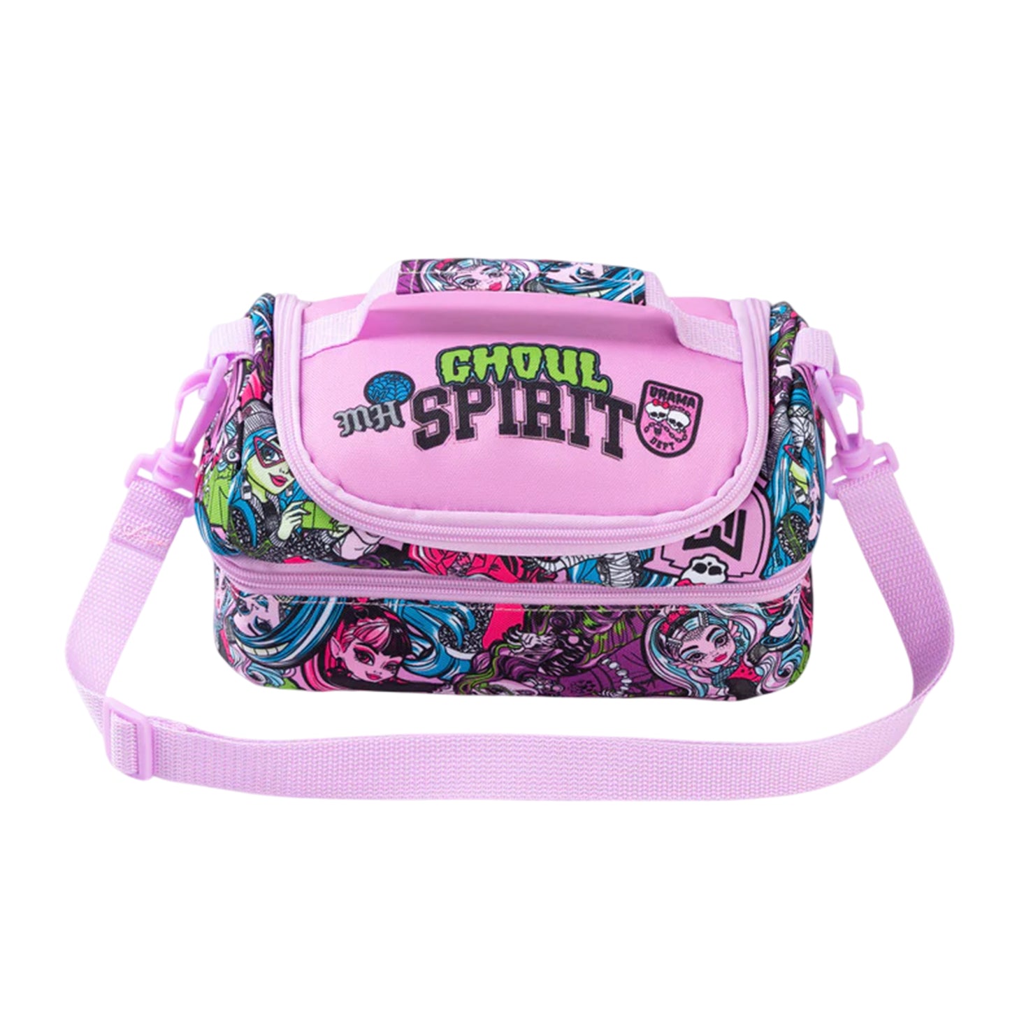 Purple - Side - Monster High Girls Lunch Bag Set (Pack of 3)