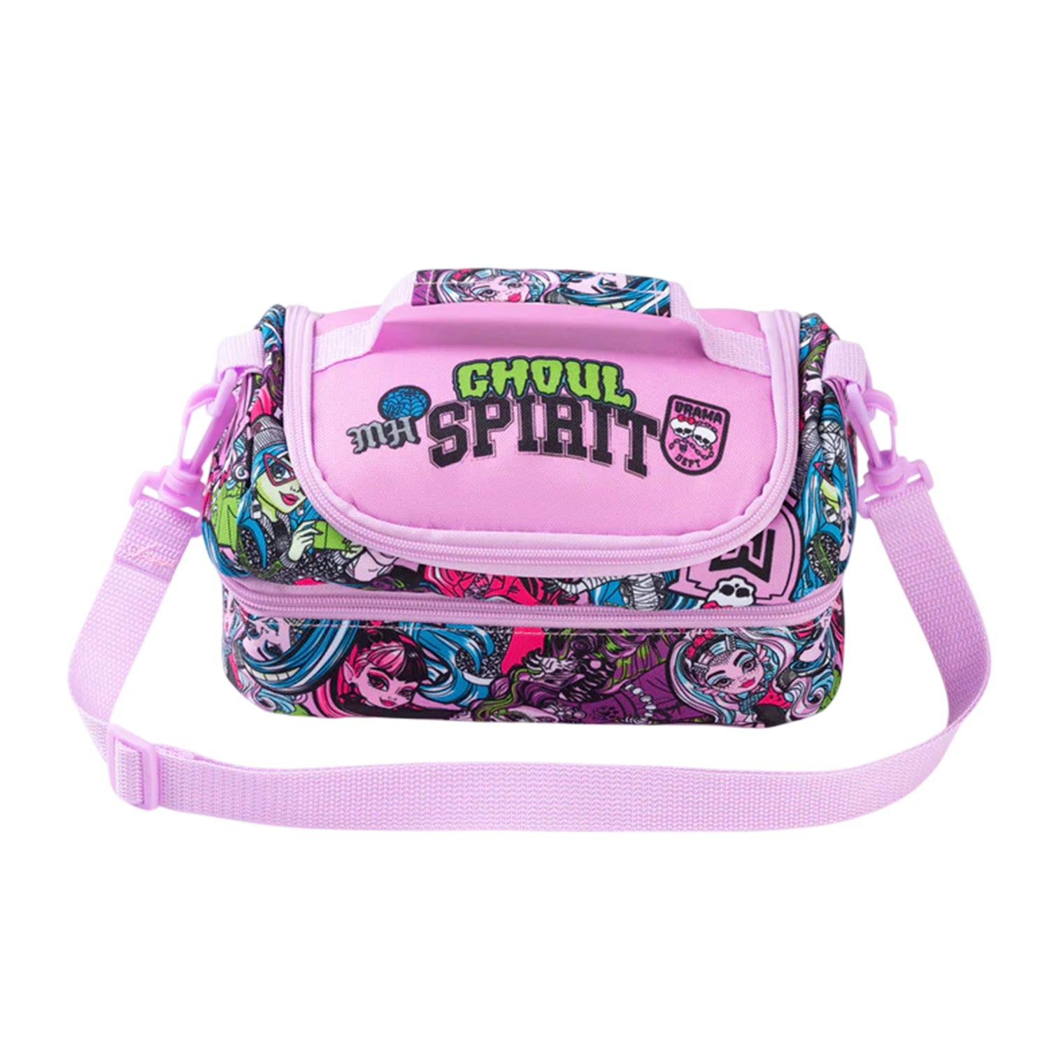 Purple - Side - Monster High Girls Lunch Bag Set (Pack of 3)