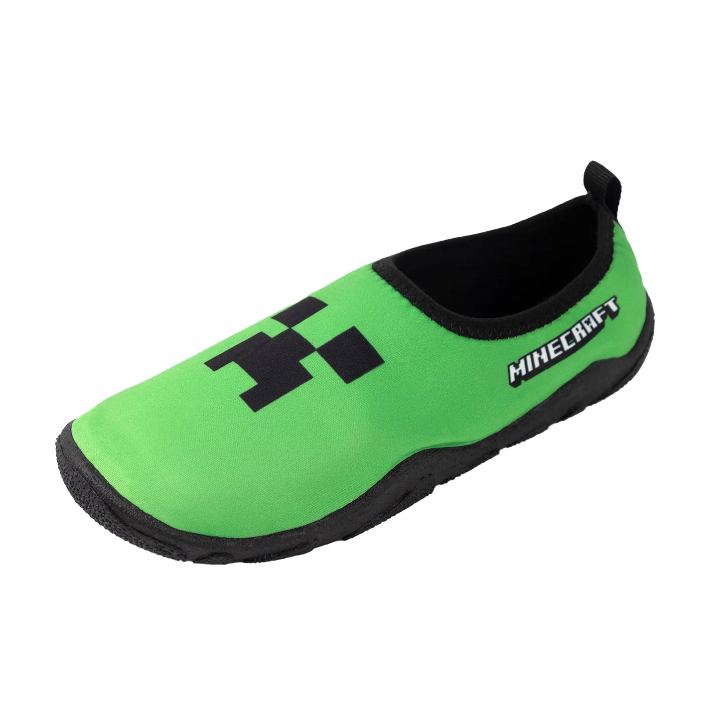 Green - Front - Minecraft Boys Aqua Creeper Water Shoes