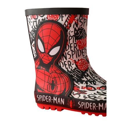 Red - Pack Shot - Spider-Man Boys Character Wellington Boots