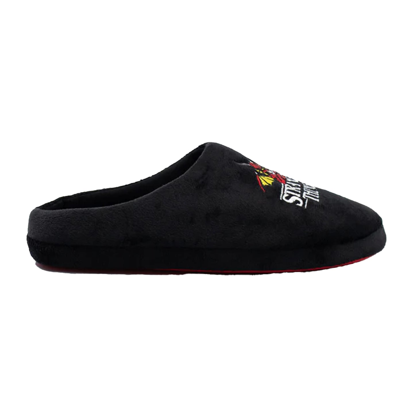 Black - Back - Stranger Things Childrens-Kids Logo Mule Slippers