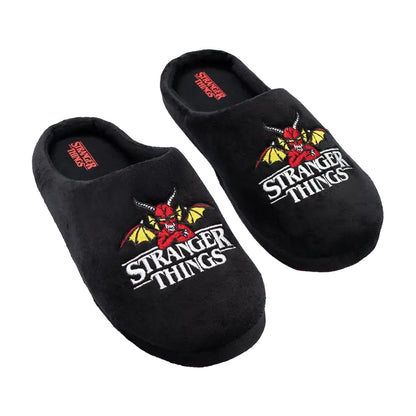 Black - Lifestyle - Stranger Things Unisex Adult Logo Mule Slippers
