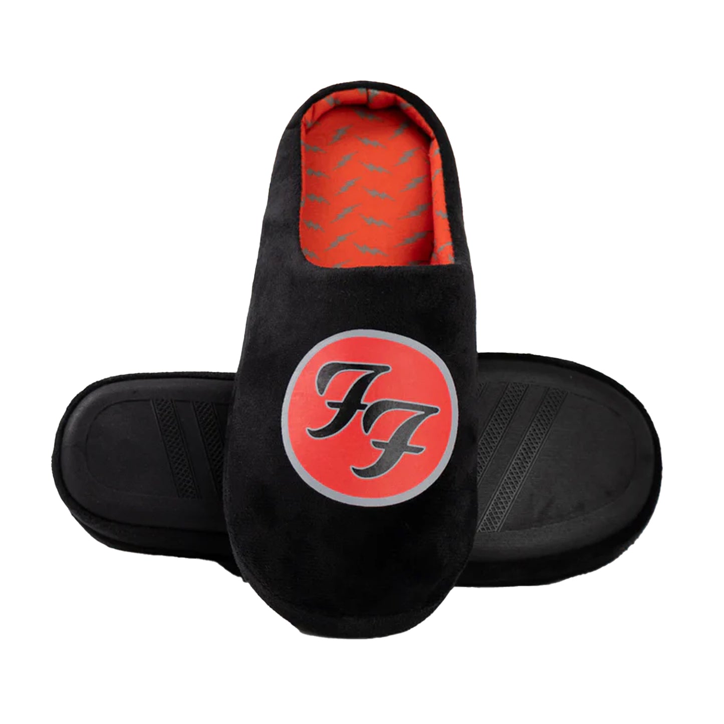 Black - Lifestyle - Foo Fighters Mens Logo Mule Slippers