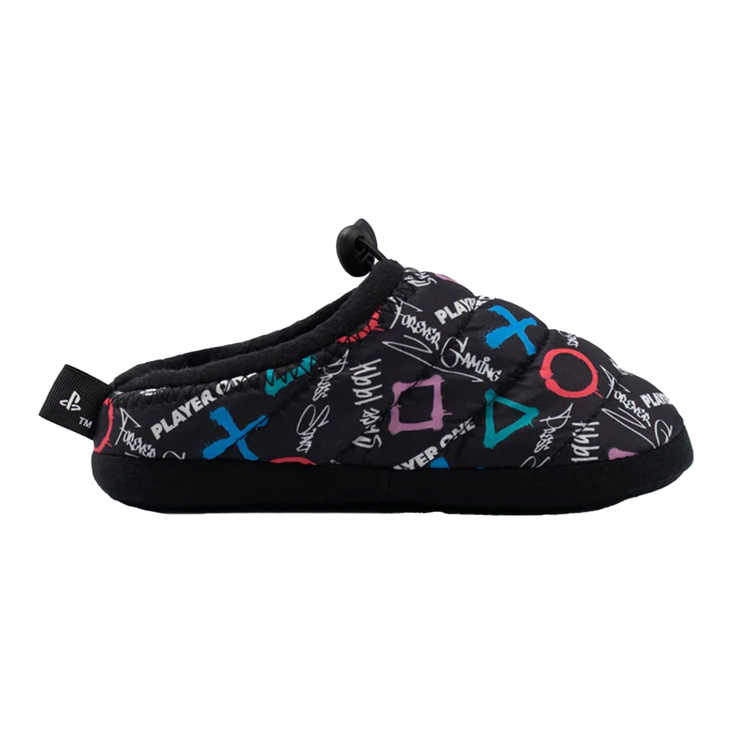 Black - Back - Playstation Boys Since 1994 Symbols Slippers
