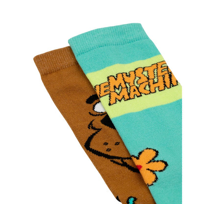 Multicoloured - Side - Scooby Doo Unisex Adult Character Calf-Length Socks (Pack of 3)