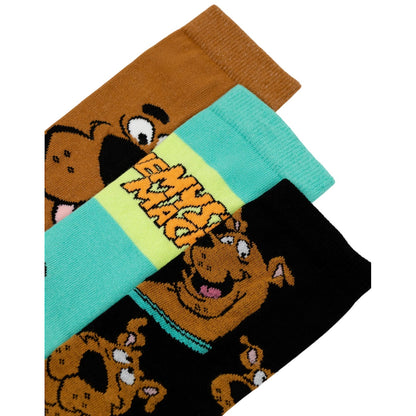 Multicoloured - Lifestyle - Scooby Doo Unisex Adult Character Calf-Length Socks (Pack of 3)