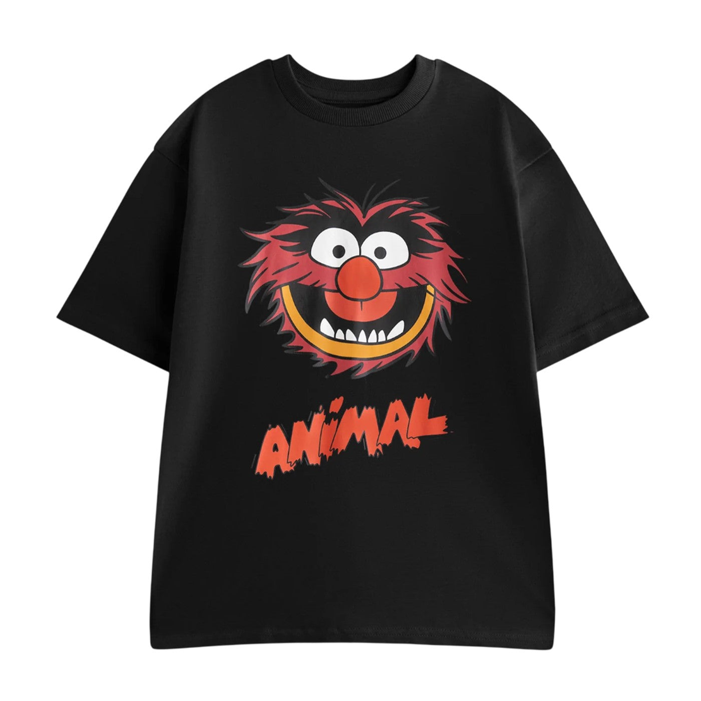 Black - Back - The Muppets Mens Animal Short-Sleeved Long Pyjama Set