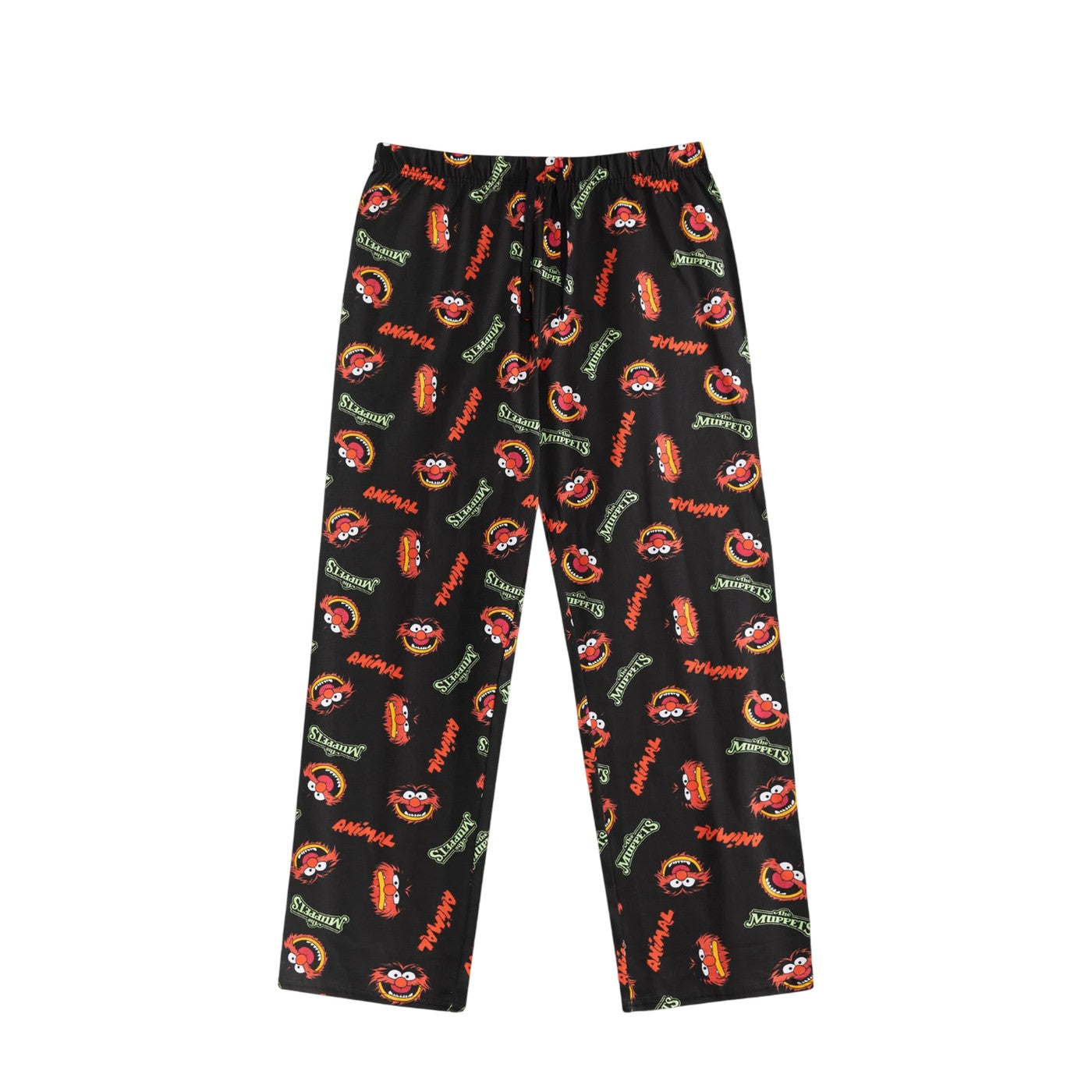 Black - Lifestyle - The Muppets Mens Animal Short-Sleeved Long Pyjama Set