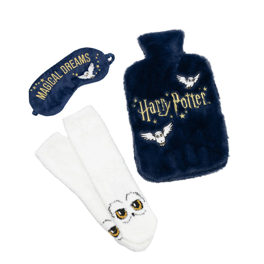 Blue-White - Front - Harry Potter Hedwig Hot Water Bottle Cover