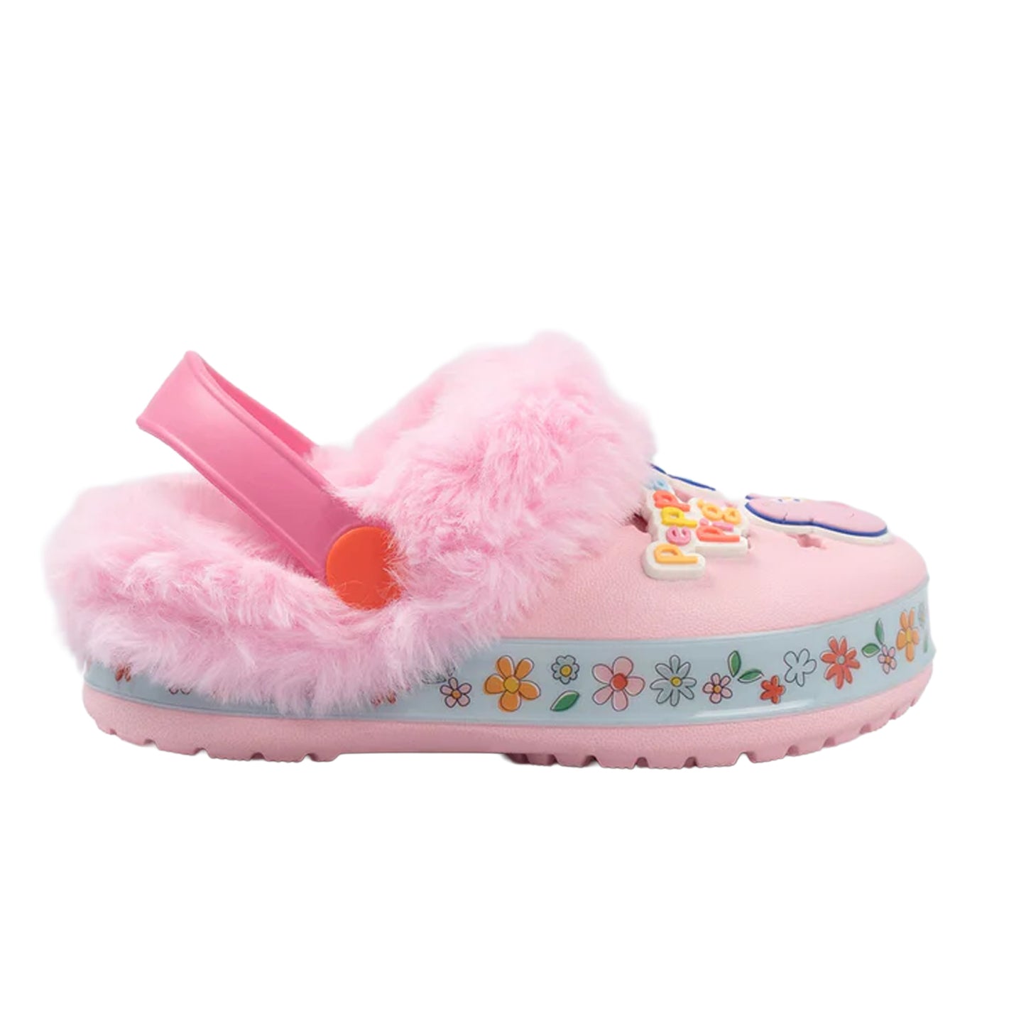 Pink - Lifestyle - Peppa Pig Girls Flowers Fur Lined Clogs
