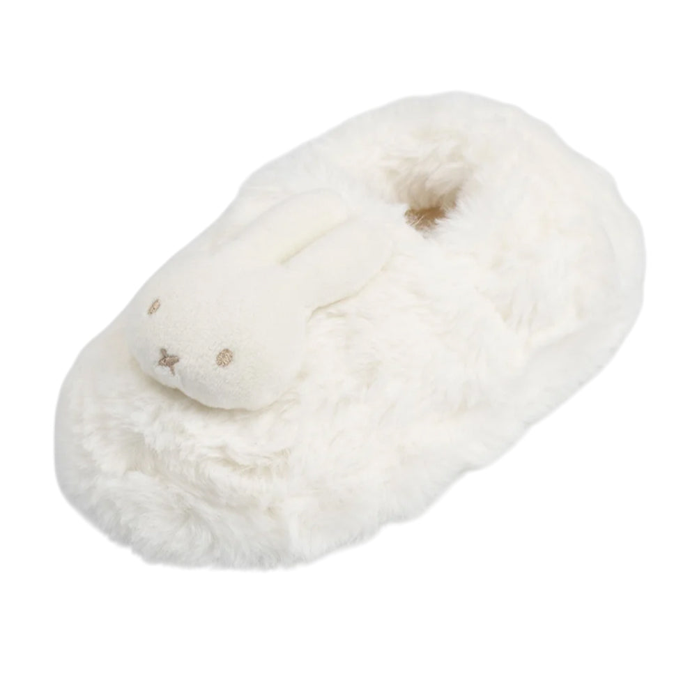 Cream - Back - Miffy Girls Character Face Mule Slippers
