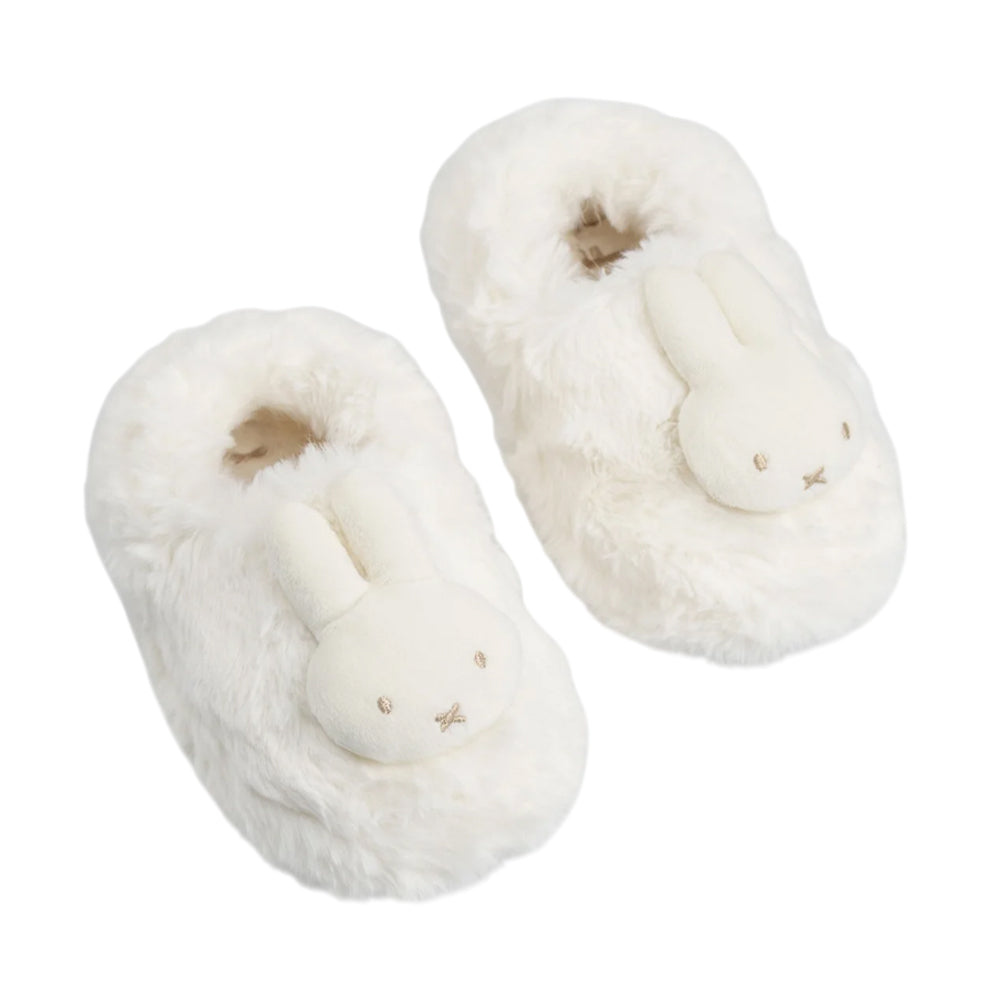 Cream - Front - Miffy Girls Character Face Mule Slippers