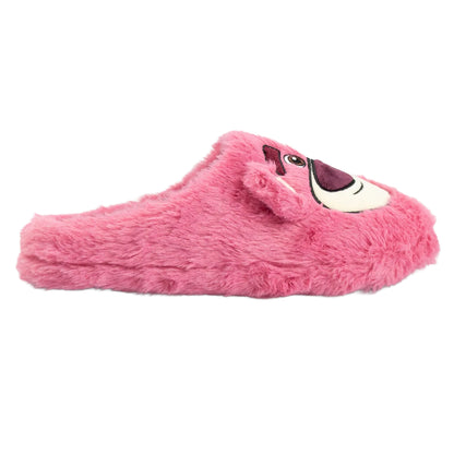 Pink - Back - Toy Story Womens-Ladies Lotso Slippers