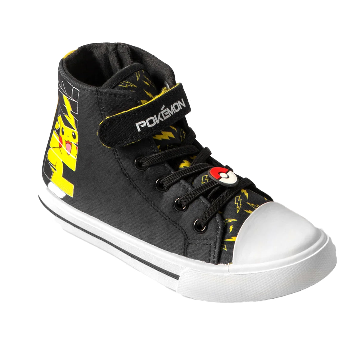 Black - Front - Pokemon Boys Pikachu Lace Up Trainers