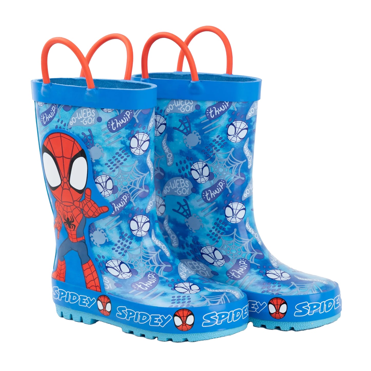Blue-Red - Lifestyle - Spidey And His Amazing Friends Childrens-Kids Thwip Wellington Boots