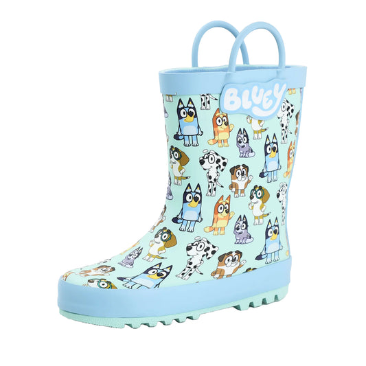 Blue - Front - Bluey Childrens-Kids Characters Printed All-Over Print Wellington Boots
