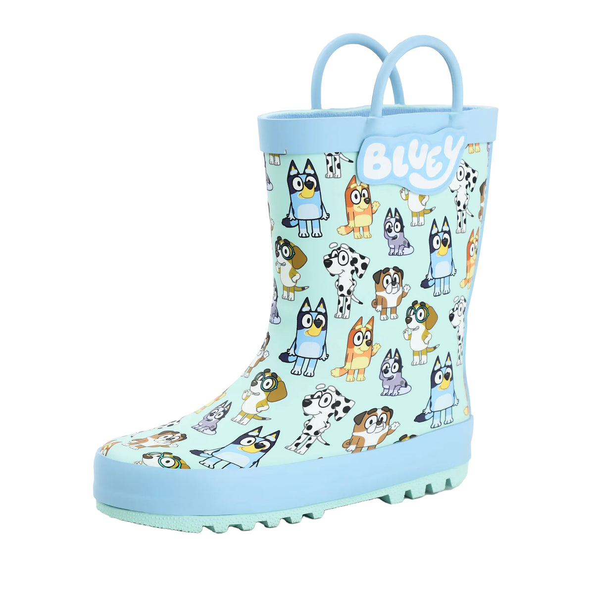 Blue - Front - Bluey Childrens-Kids Characters Printed All-Over Print Wellington Boots