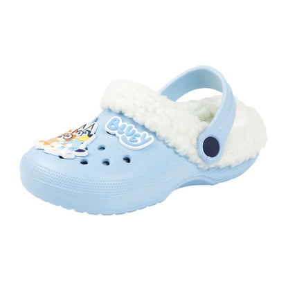 Blue-Multicoloured - Side - Bluey Childrens-Kids Characters Clogs