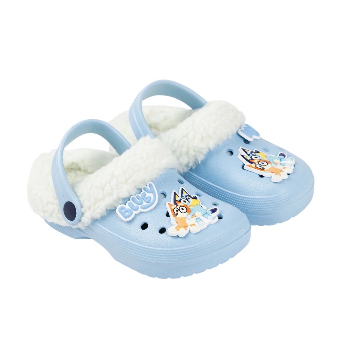 Blue-Multicoloured - Front - Bluey Childrens-Kids Characters Clogs