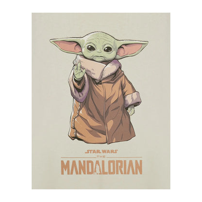 Beige - Lifestyle - Star Wars The Mandalorian Mens Grogu Short-Sleeved T-Shirt